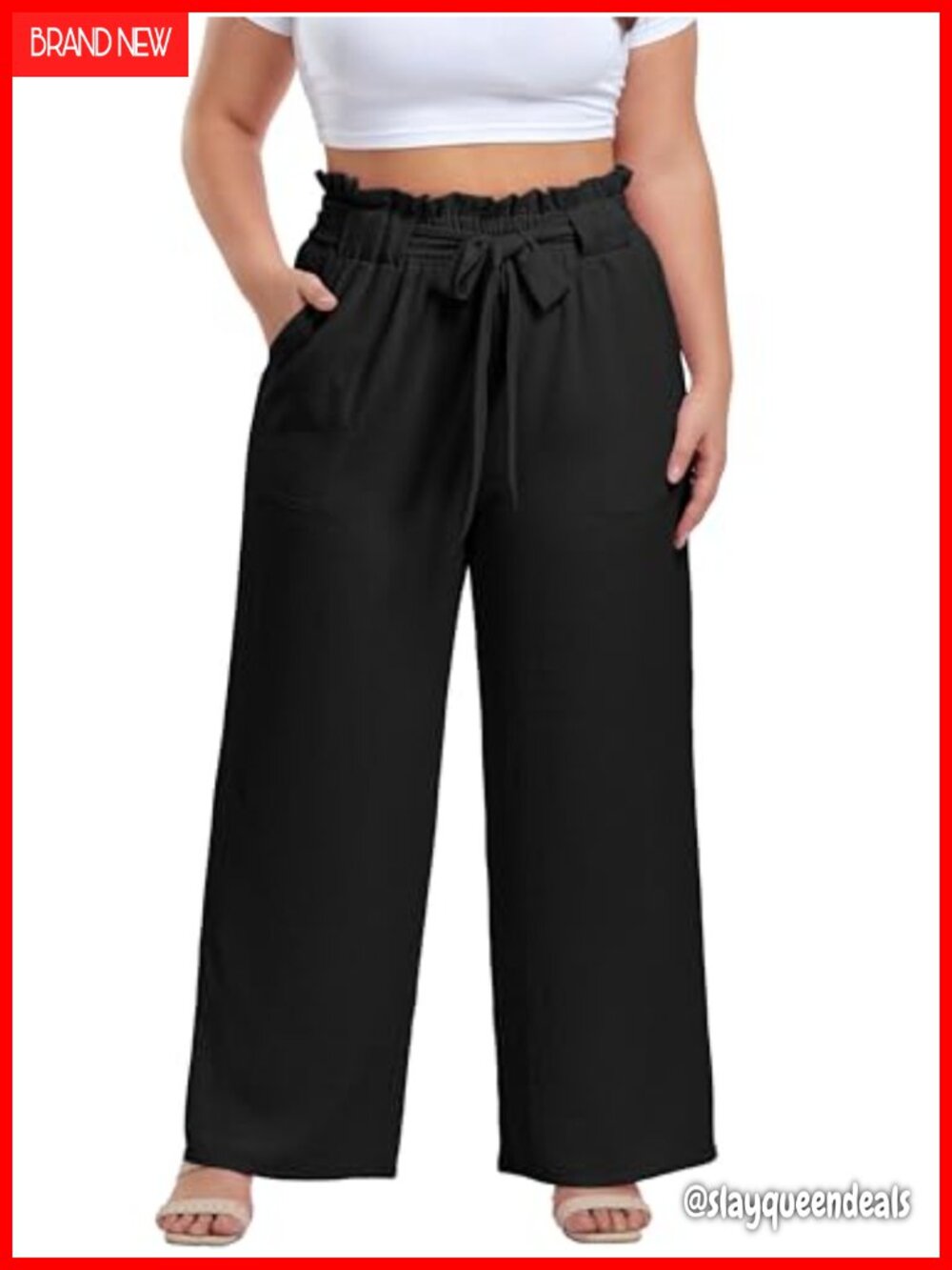 Plus Size High Waisted Wide Leg Palazzo Pants